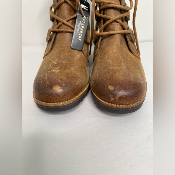 Sorel Women's Braun Cate Lace Lug Sole Booties Size 9.5 Barn Chore Waterproof - Picture 6 of 9